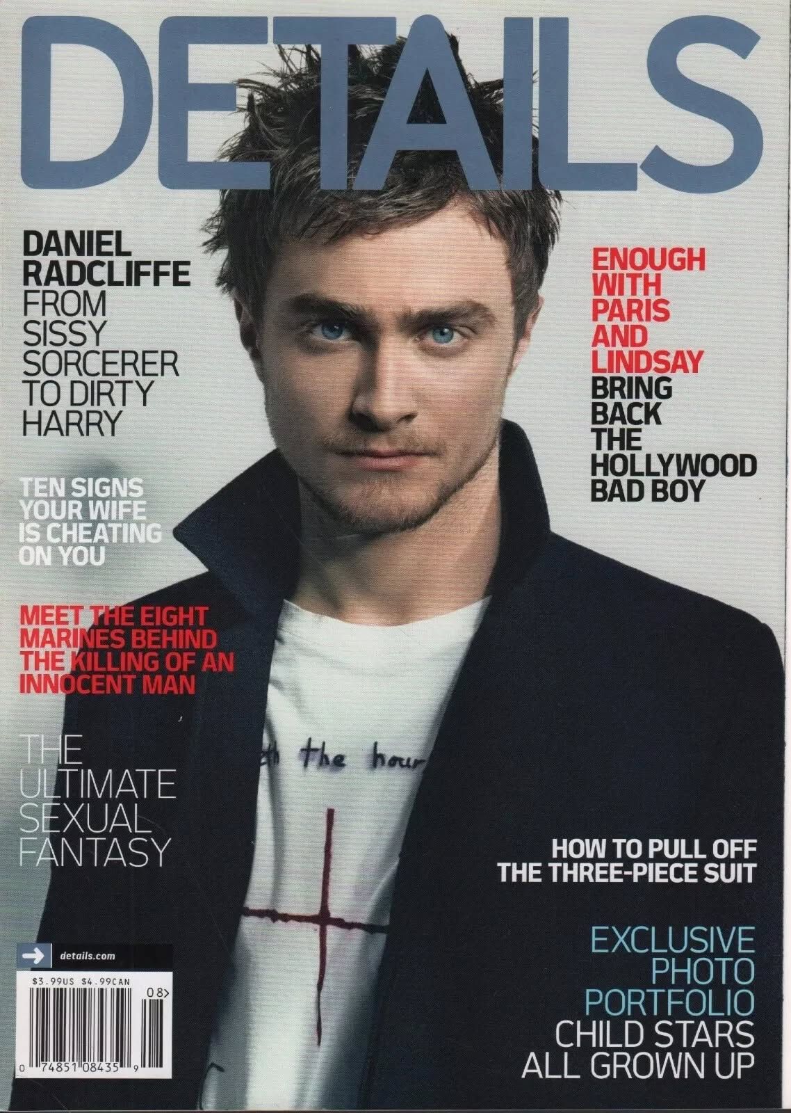 DETAILS magazine side cover  August 2007