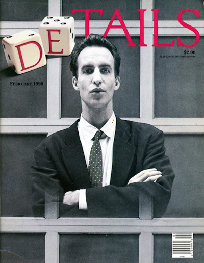 DETAILS magazine side cover  February 1990