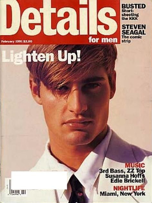 DETAILS magazine side cover  February 1991