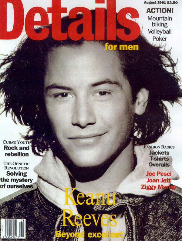 DETAILS magazine side cover  August 1991