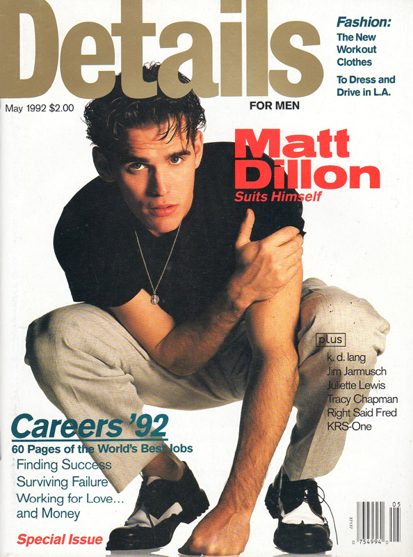 DETAILS magazine side cover  May 1992