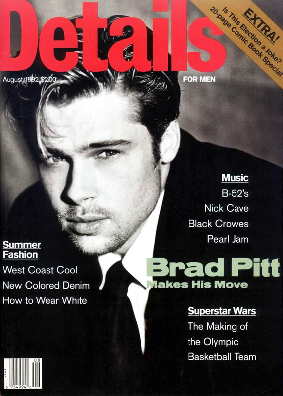 DETAILS magazine side cover  August 1992