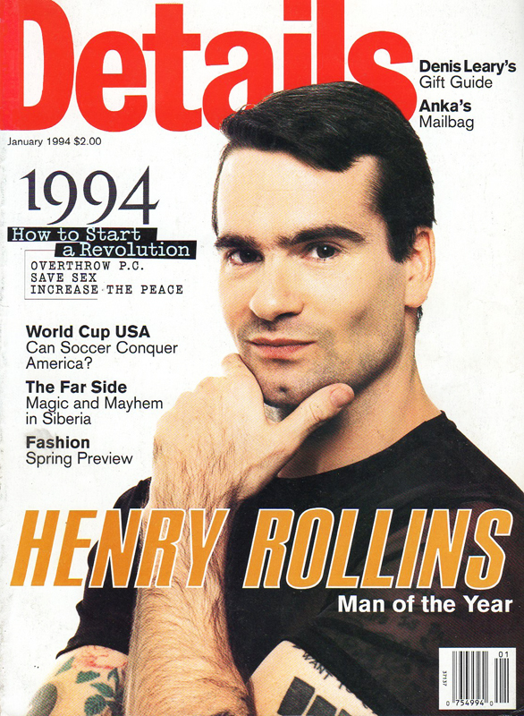 DETAILS magazine side cover  January 1994