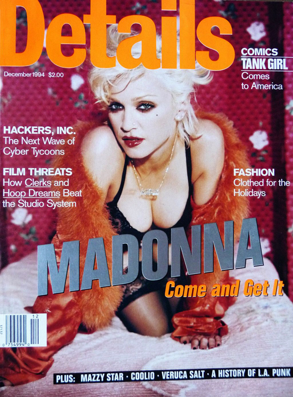 DETAILS magazine side cover  December 1994