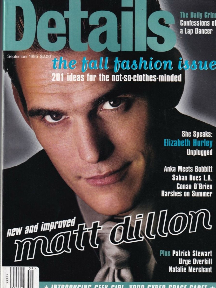 DETAILS magazine side cover  September 1995