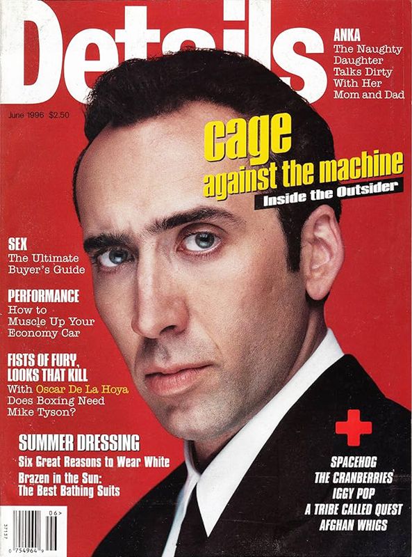 DETAILS magazine side cover  June 1996