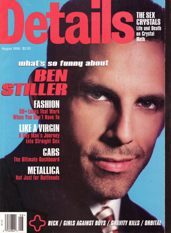 DETAILS magazine side cover  August 1996