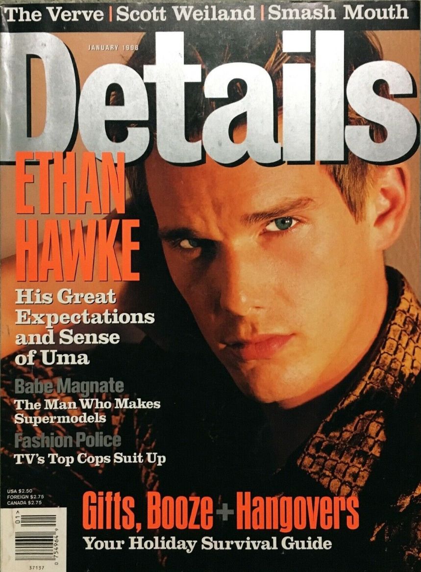 DETAILS magazine side cover  January 1998