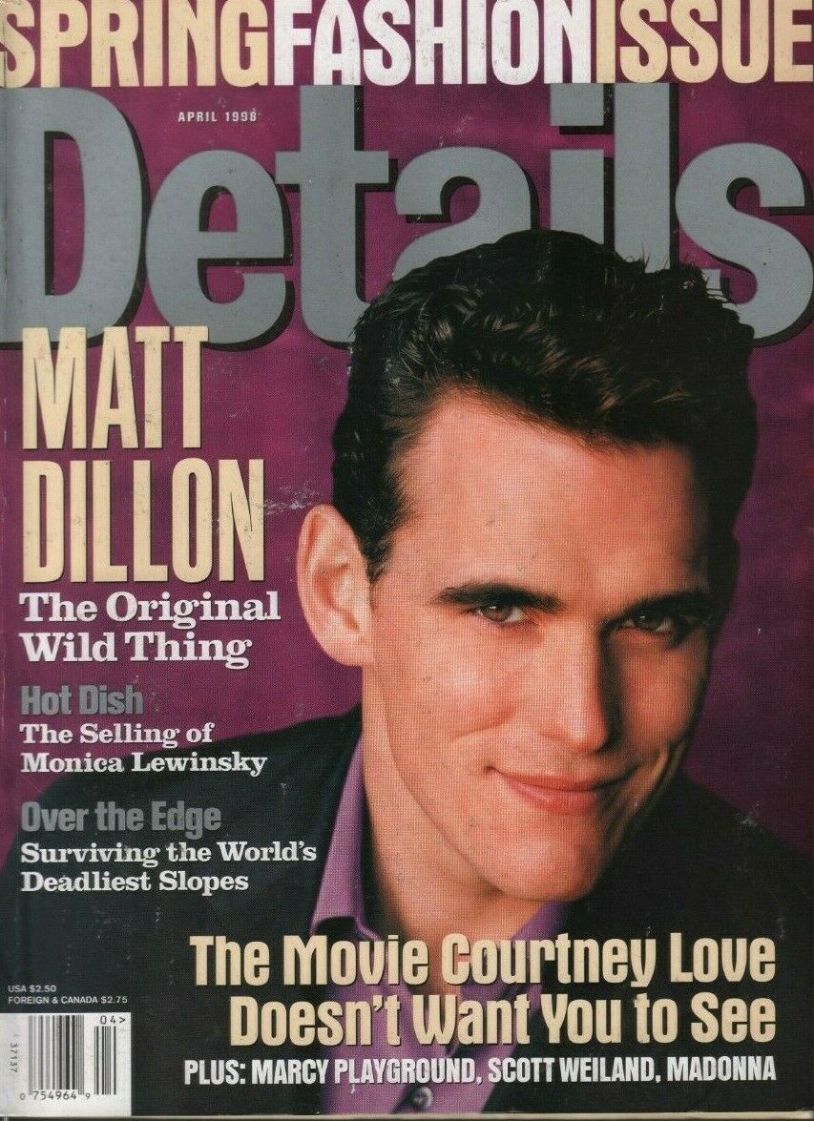 DETAILS magazine side cover  April 1998