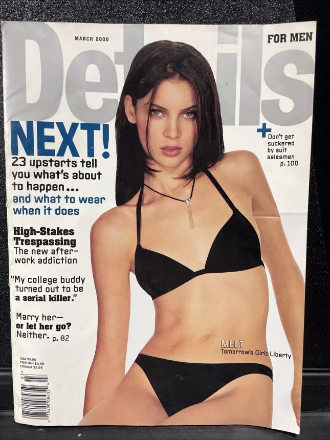 DETAILS magazine side cover  March 2000