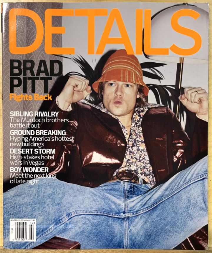 DETAILS magazine side cover  January/February 2001