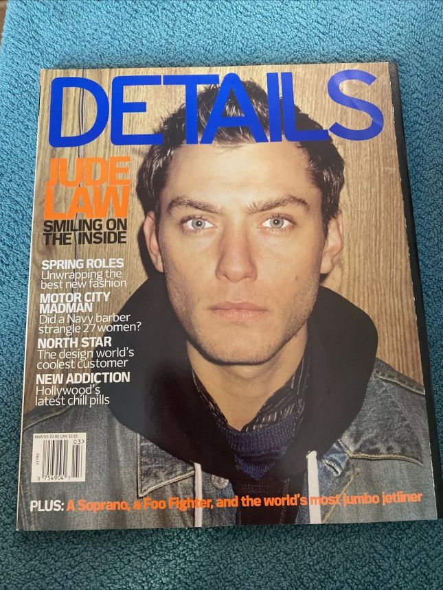 DETAILS magazine side cover  March 2001
