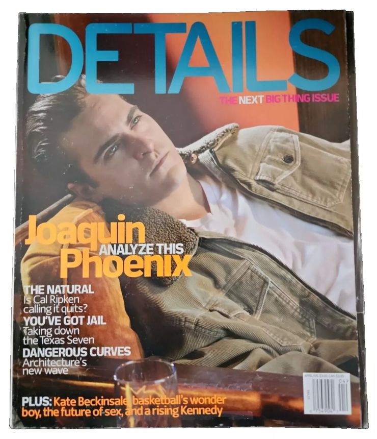 DETAILS magazine side cover  April 2001