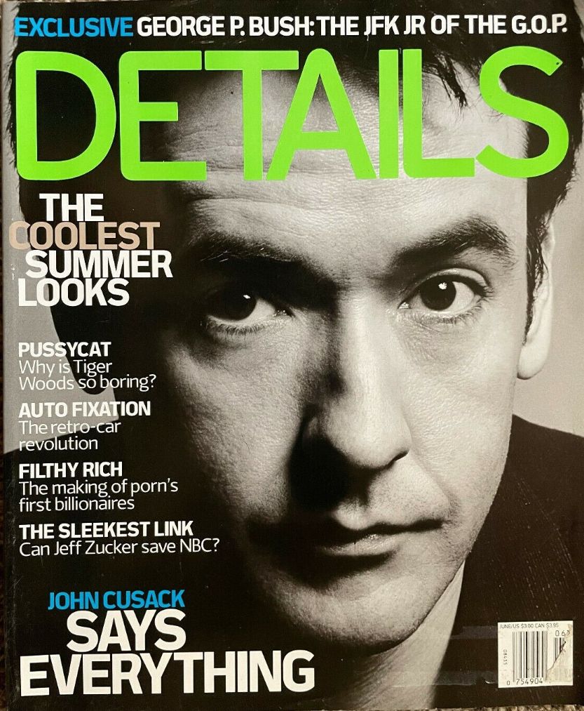DETAILS magazine side cover  June 2001
