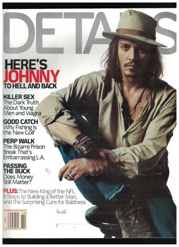 DETAILS magazine side cover  October 2001