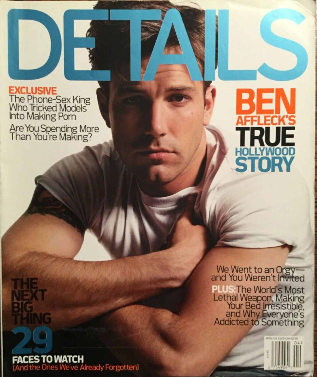 DETAILS magazine side cover  April 2002