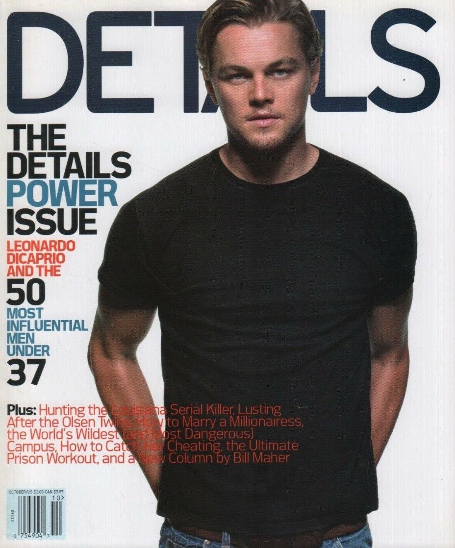 DETAILS magazine side cover  October 2002