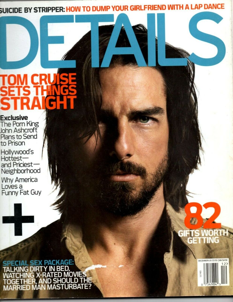 DETAILS magazine side cover  December 2003