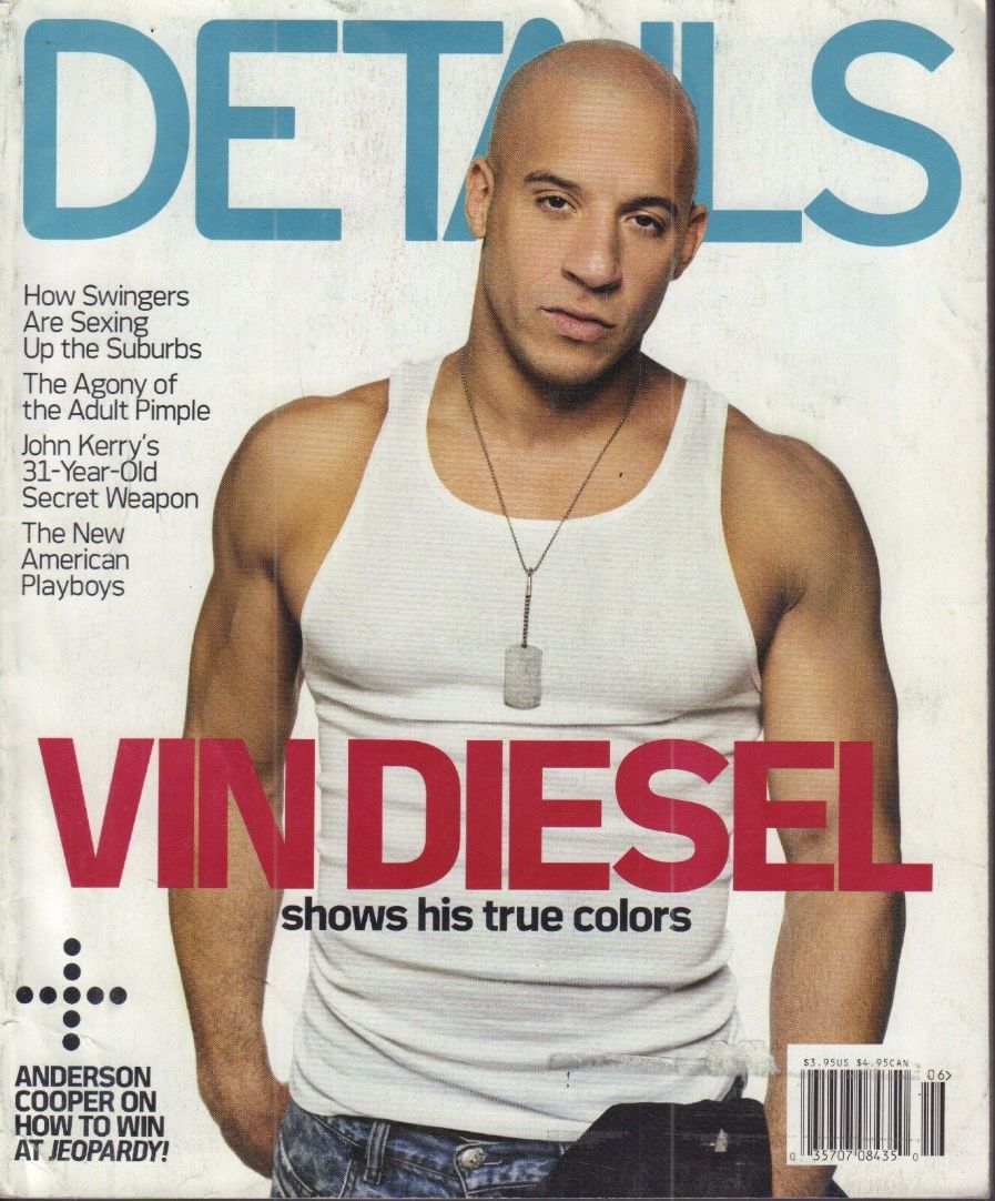 DETAILS magazine side cover  June/July 2004