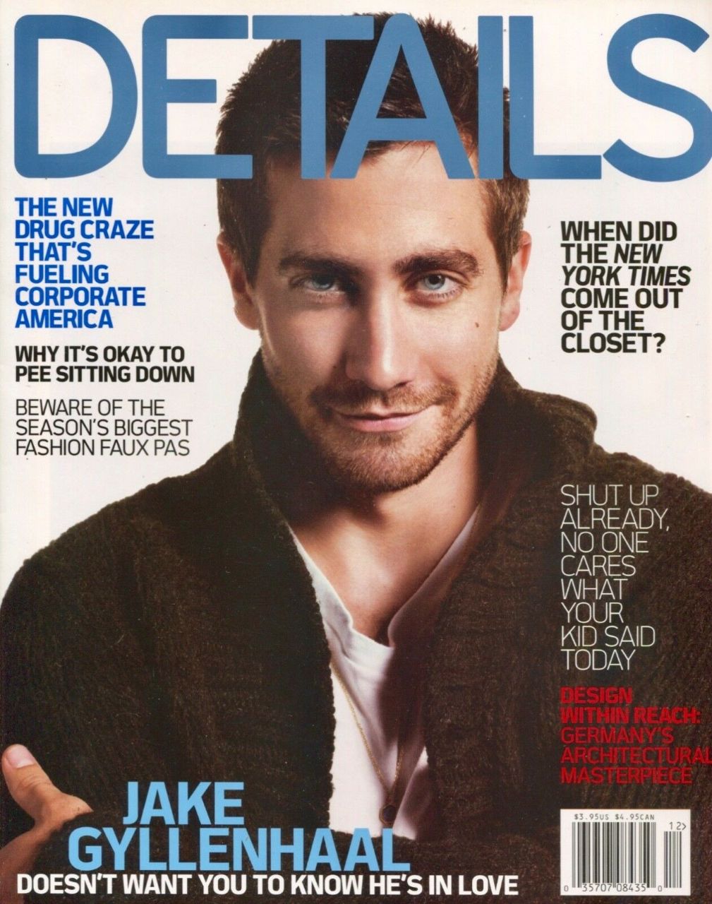 DETAILS magazine side cover  December 2005