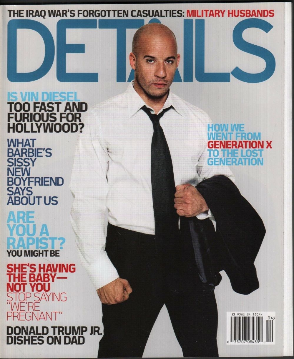 DETAILS magazine side cover  April 2006