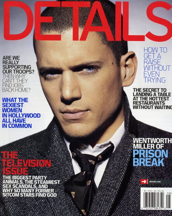 DETAILS magazine side cover  August 2006