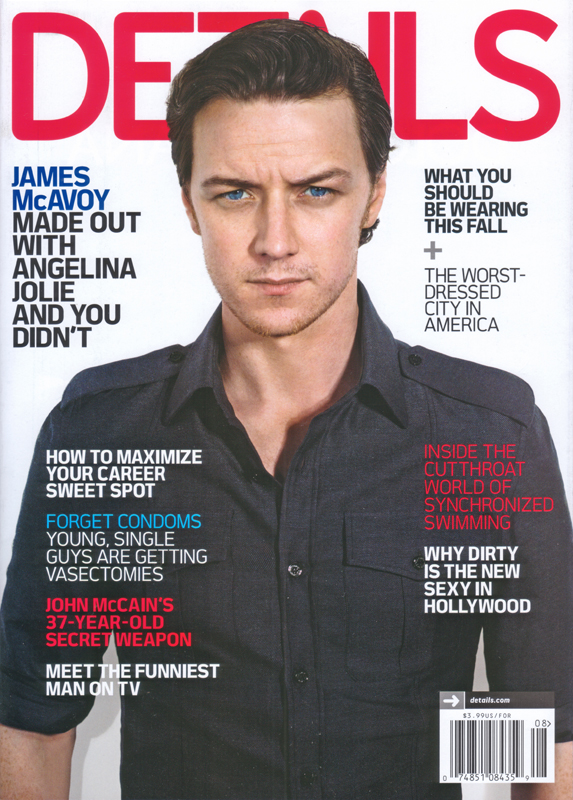 DETAILS magazine side cover  August 2008
