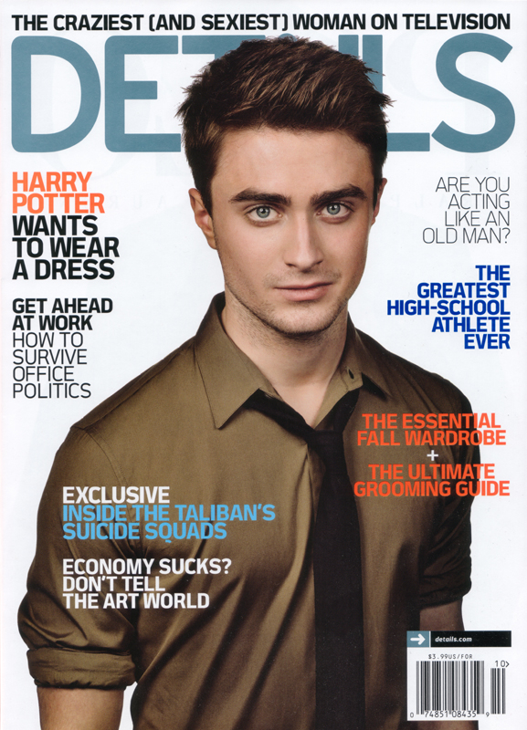 DETAILS magazine side cover  October 2008