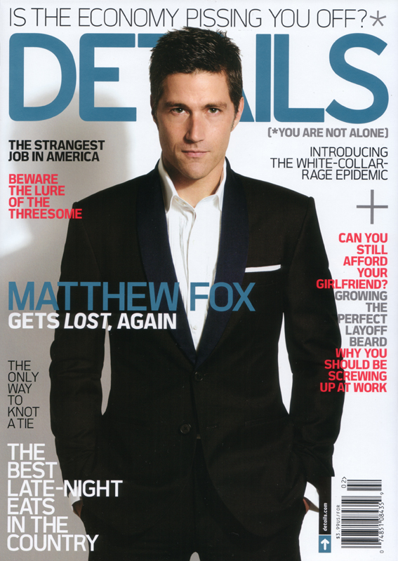 DETAILS magazine side cover  January/February 2009