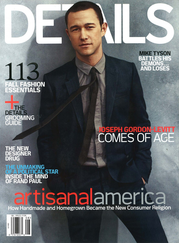 DETAILS magazine side cover  August 2010
