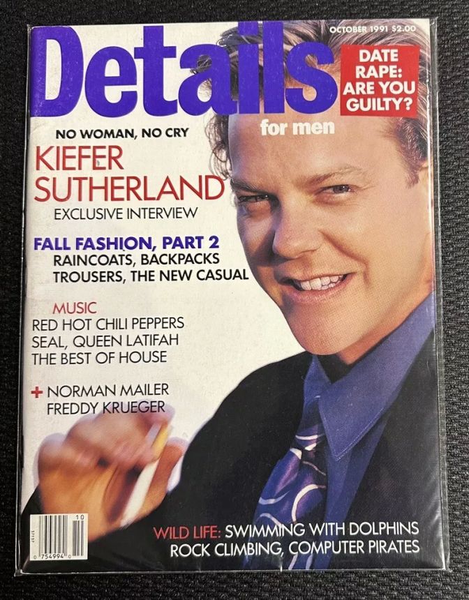 DETAILS magazine side cover  October 1991