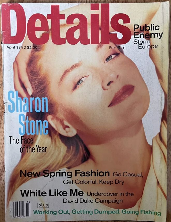 DETAILS magazine side cover  April 1992