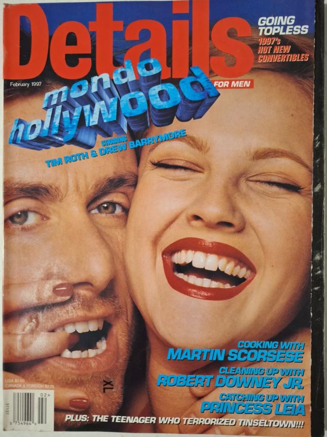 DETAILS magazine side cover  February 1997