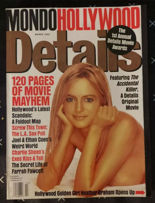 DETAILS magazine side cover  March 1998