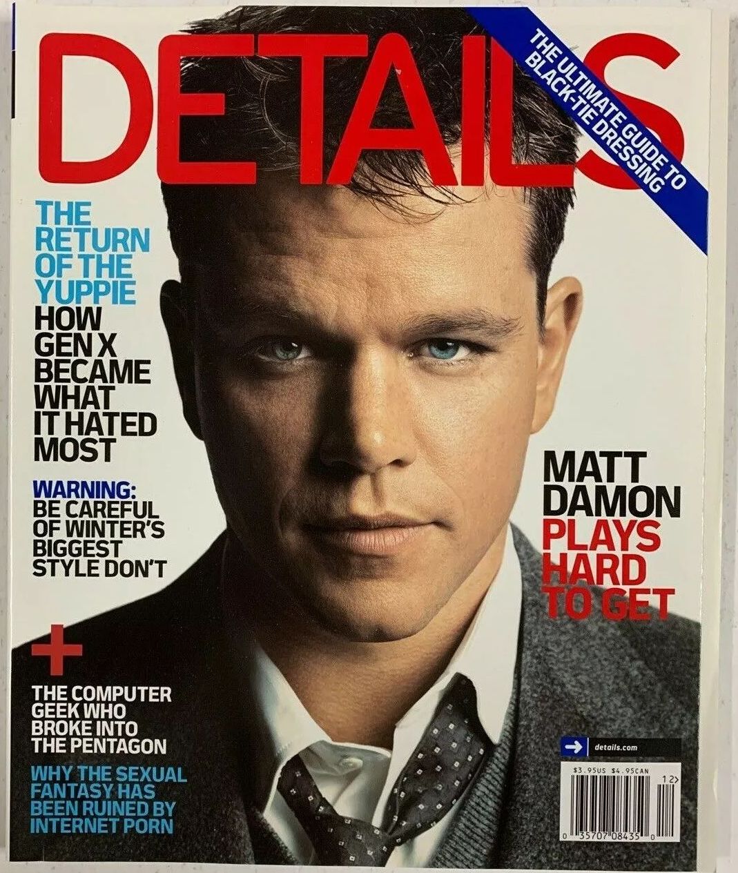 DETAILS magazine side cover  December 2006