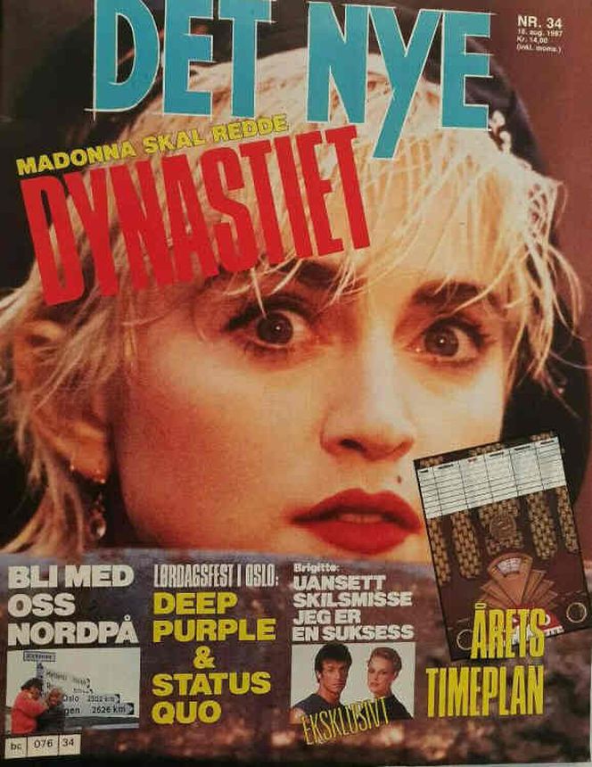 DET NYE magazine side cover Issue 34 18 August 1987