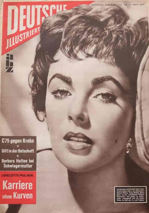DEUTSCHE ILLUSTRIERTE magazine side cover Issue 31 4 August 1956