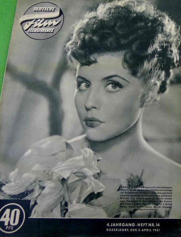 DEUTSCHE FILM ILLUSTRIERTE magazine side cover Issue 14  April 1951