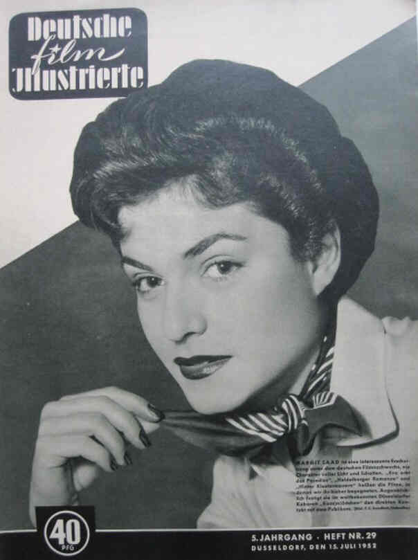 DEUTSCHE FILM ILLUSTRIERTE magazine side cover Issue 29 15 July 1952