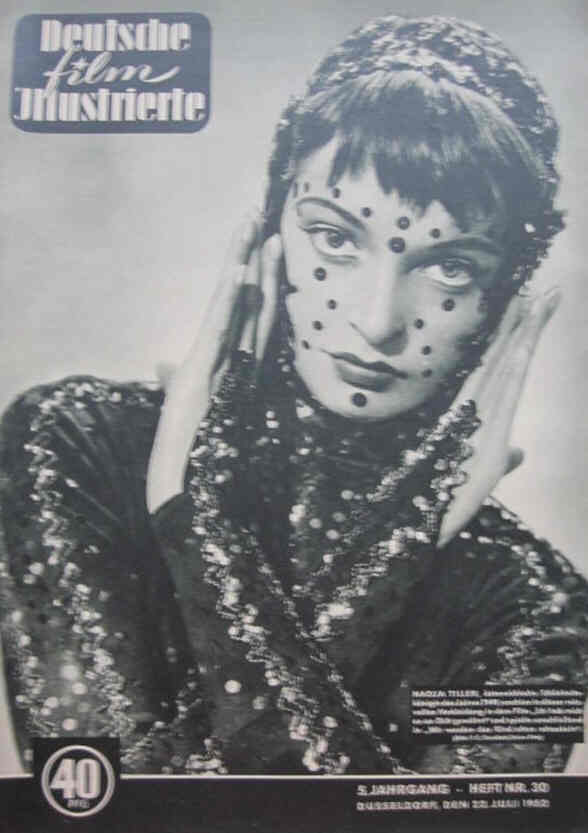 DEUTSCHE FILM ILLUSTRIERTE magazine side cover Issue 30 22 July 1952