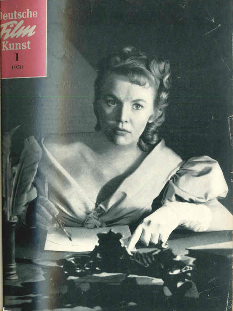 DEUTSCHE FILMKUNST magazine side cover Issue 1  1958