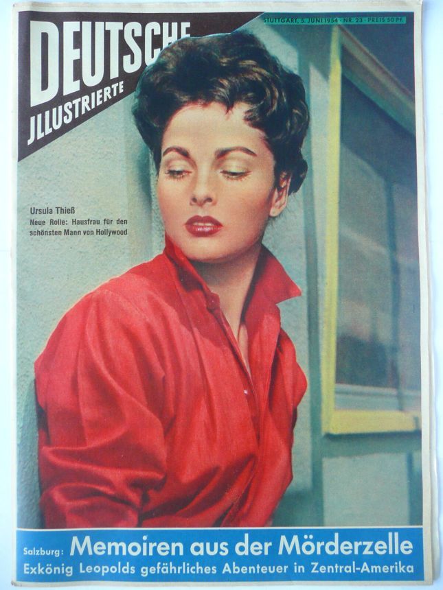 DEUTSCHE ILLUSTRIERTE magazine side cover Issue 23 5 June 1954