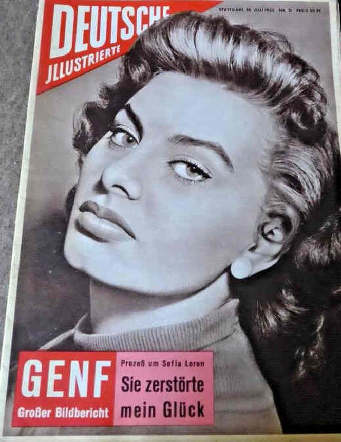 DEUTSCHE ILLUSTRIERTE magazine side cover Issue 30 30 July 1955
