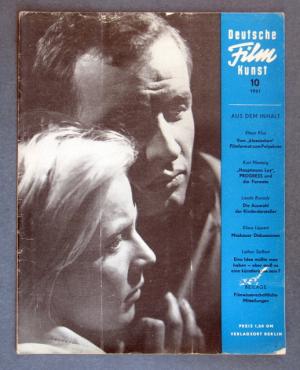 DEUTSCHE FILMKUNST magazine side cover Issue 10  1961