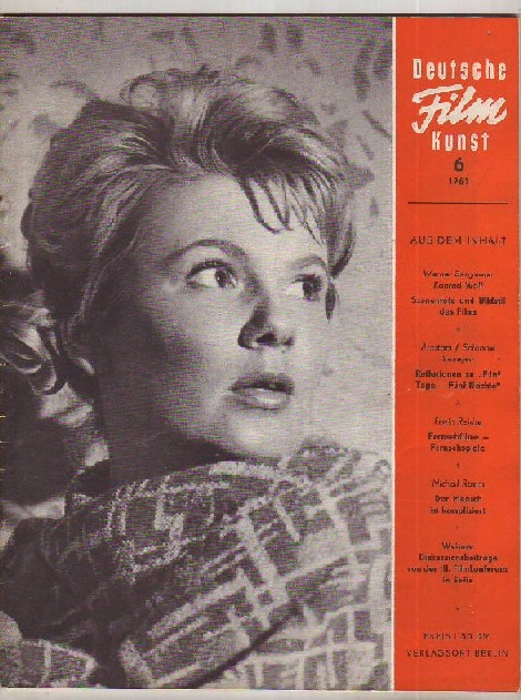DEUTSCHE FILMKUNST magazine side cover Issue 6  1961