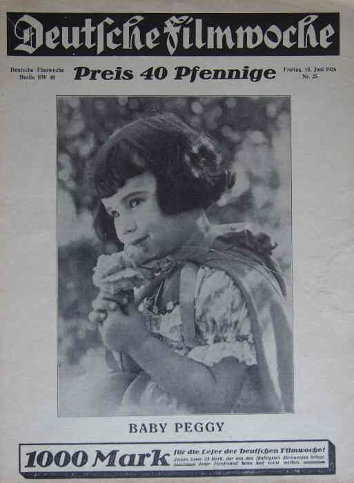 DEUTSCHE FILMWOCHE magazine side cover Issue 25 18 June 1926