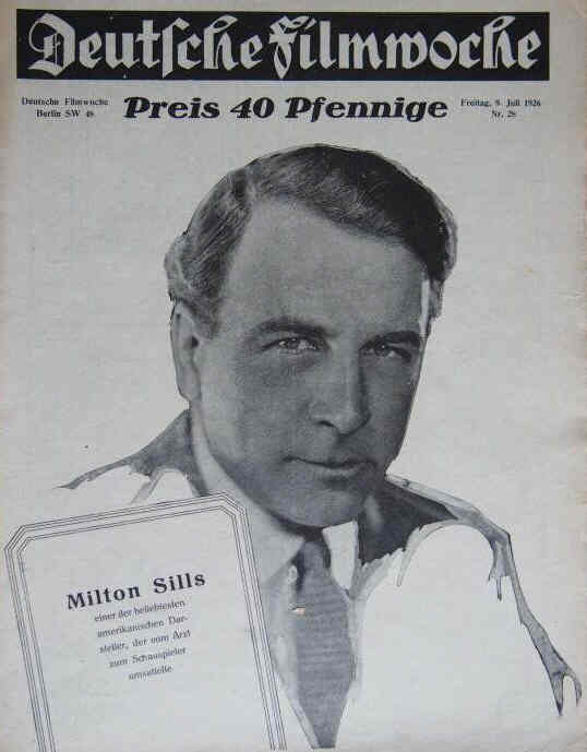 DEUTSCHE FILMWOCHE magazine side cover Issue 28 9 July 1926
