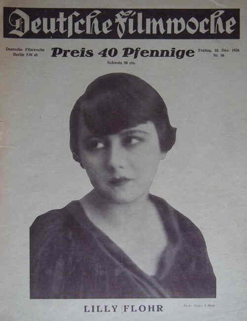 DEUTSCHE FILMWOCHE magazine side cover Issue 50 10 December 1926
