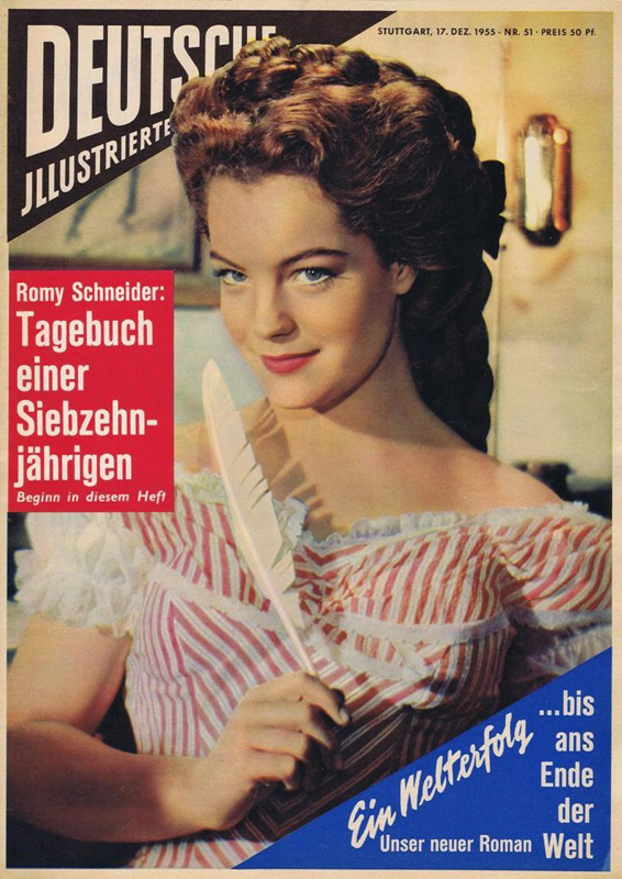 DEUTSCHE ILLUSTRIERTE magazine side cover Issue 51 17 December 1955