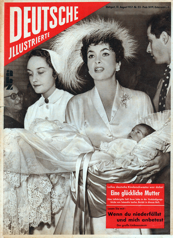 DEUTSCHE ILLUSTRIERTE magazine side cover Issue 35 31 August 1957